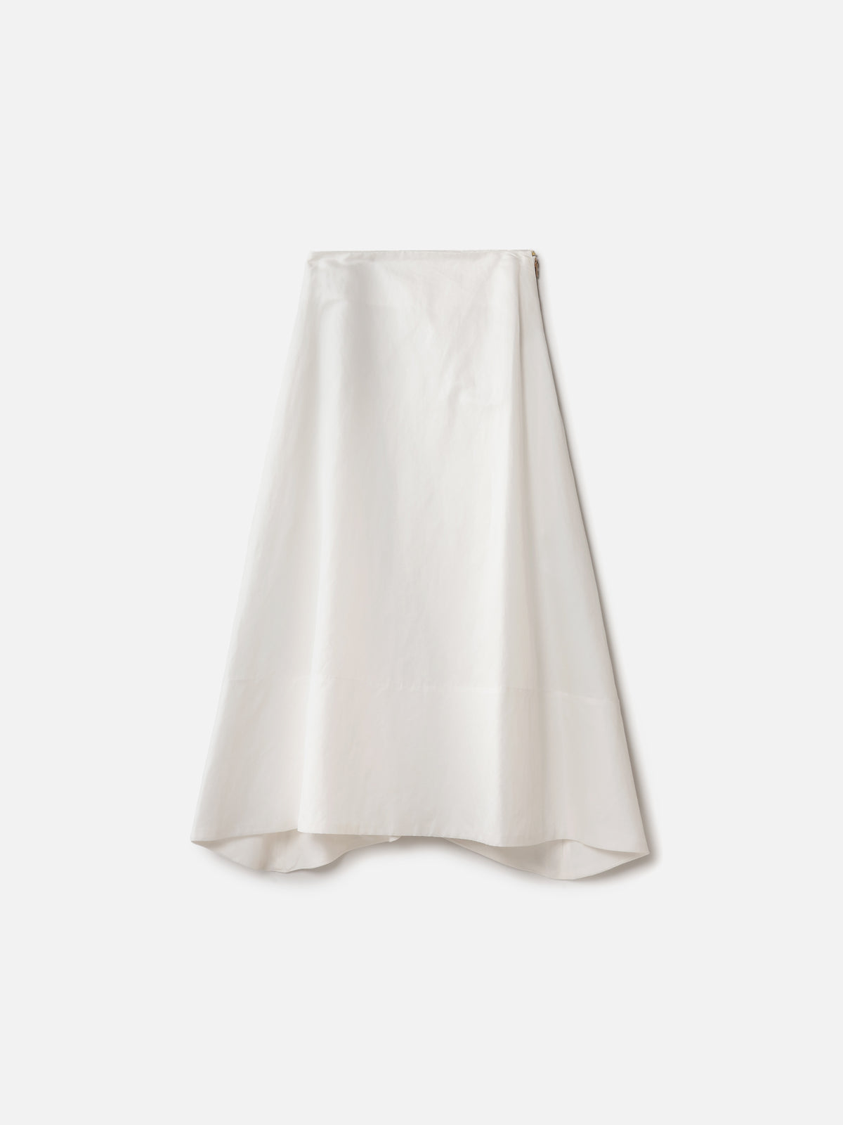 JUPE ÉVASÉE MI-MOLLET COTON/LIN
