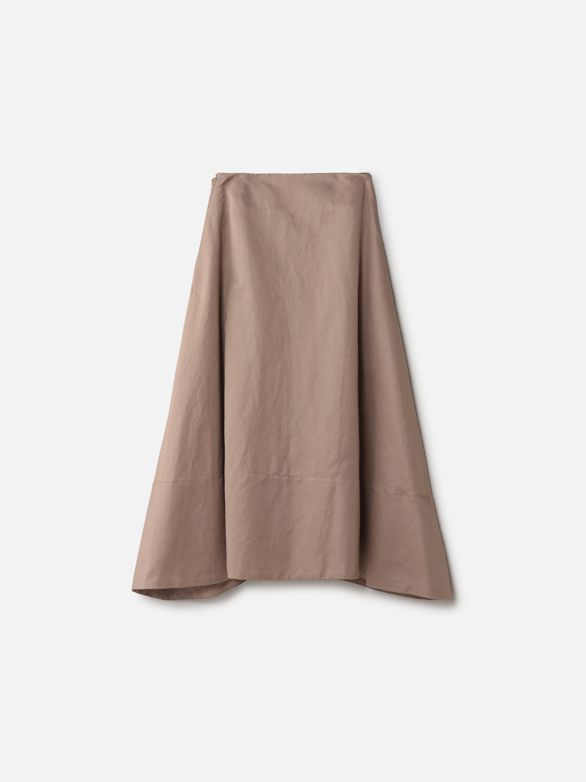 JUPE ÉVASÉE MI-MOLLET COTON/LIN