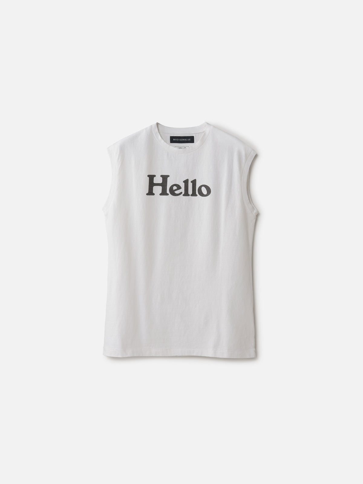 HELLO NOSLEEVE TEE