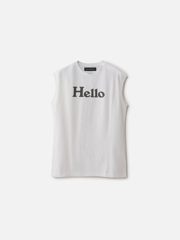 HELLO NOSLEEVE TEE