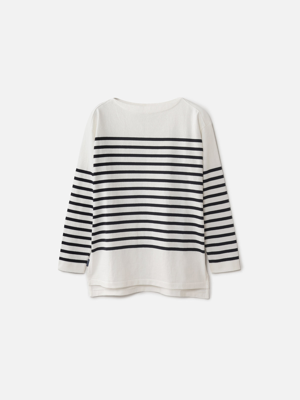 BORDER BOAT NECK PULLOVER