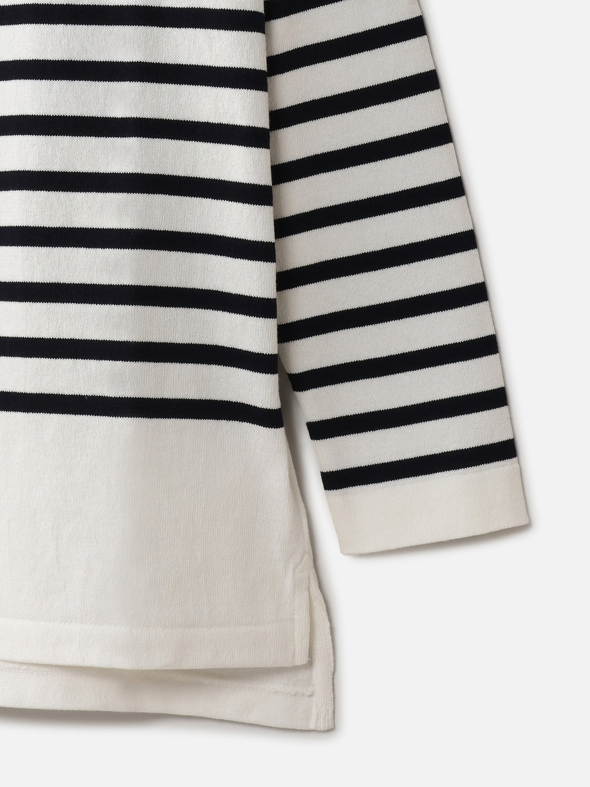 BORDER BOAT NECK PULLOVER MENS