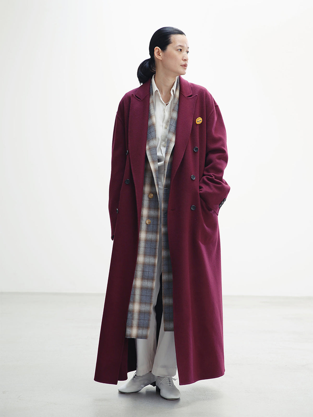 RV DOUBLE BUTTON LONG COAT