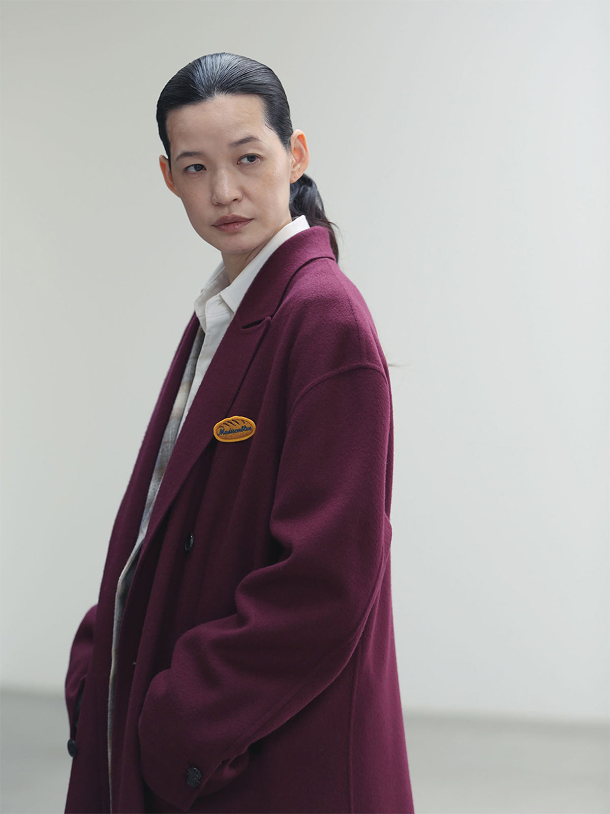 RV DOUBLE BUTTON LONG COAT