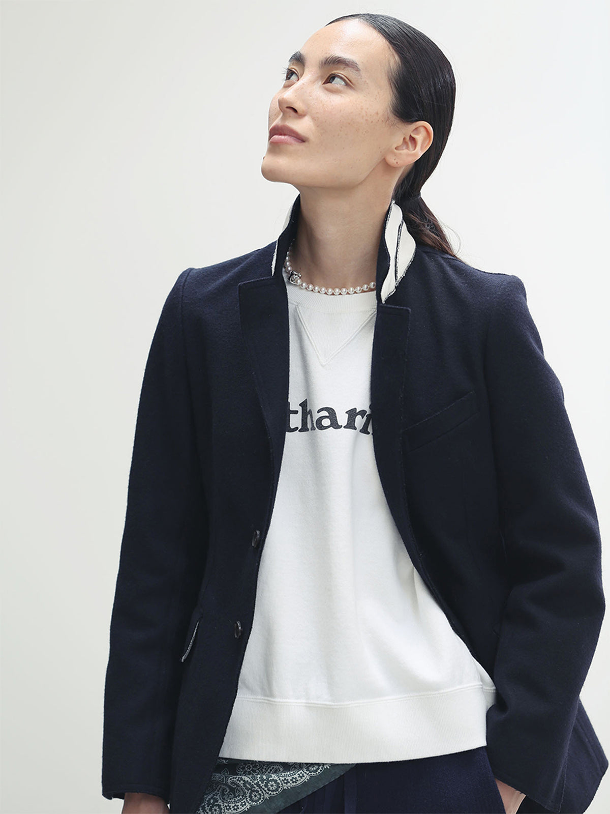 STAND COLLAR SINGLE JACKET
