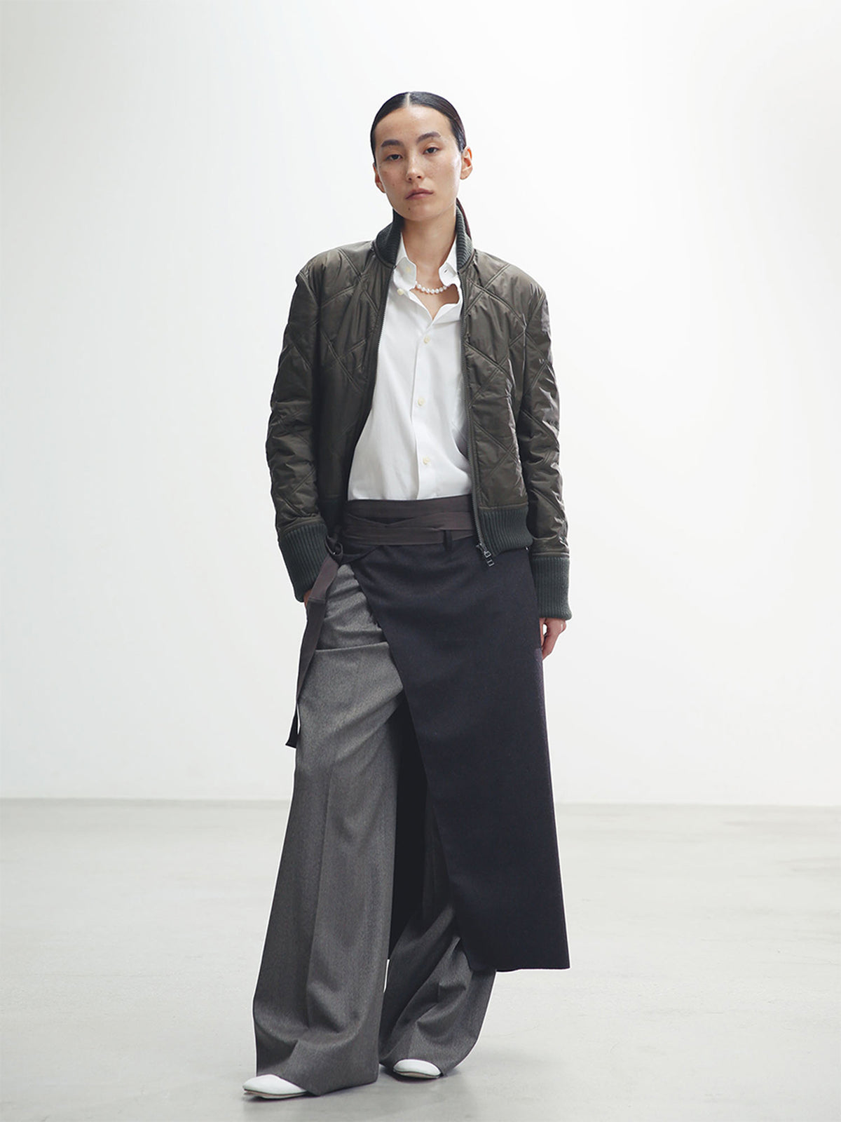 ZIP UP BLOUSON QUILTING