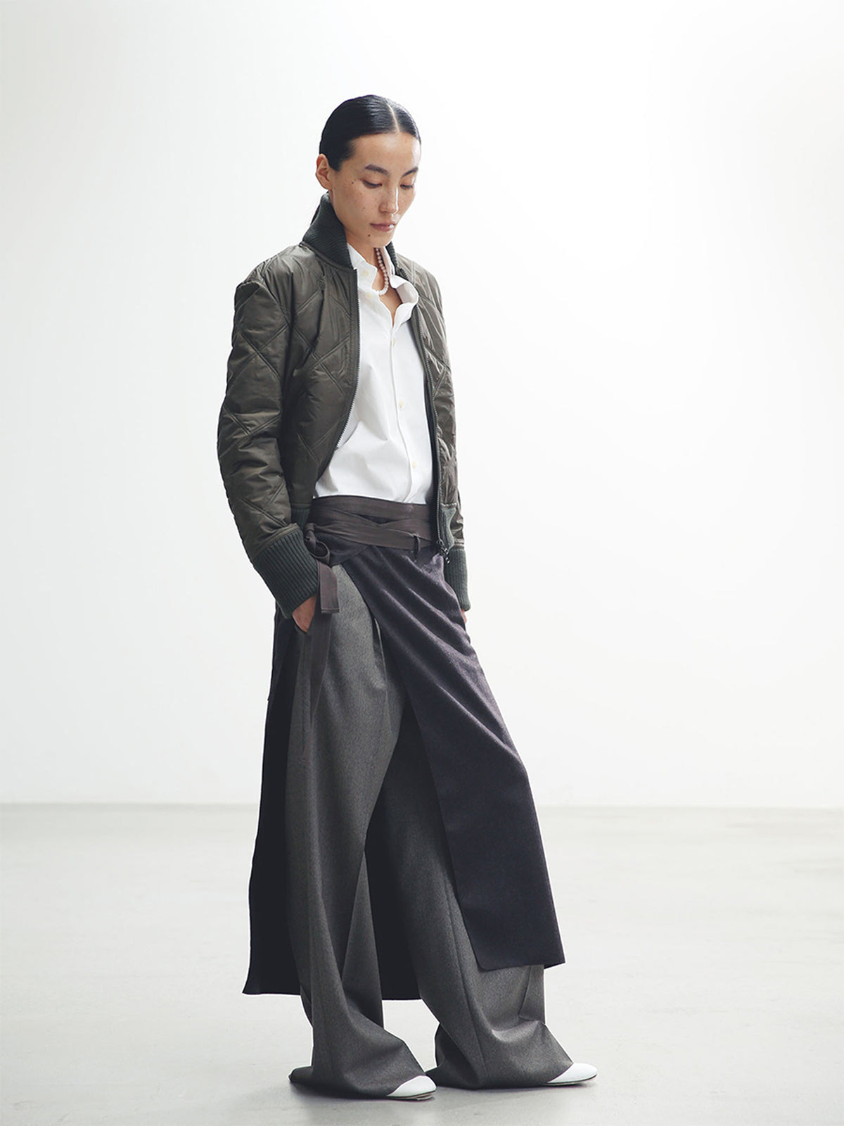 ZIP UP BLOUSON QUILTING