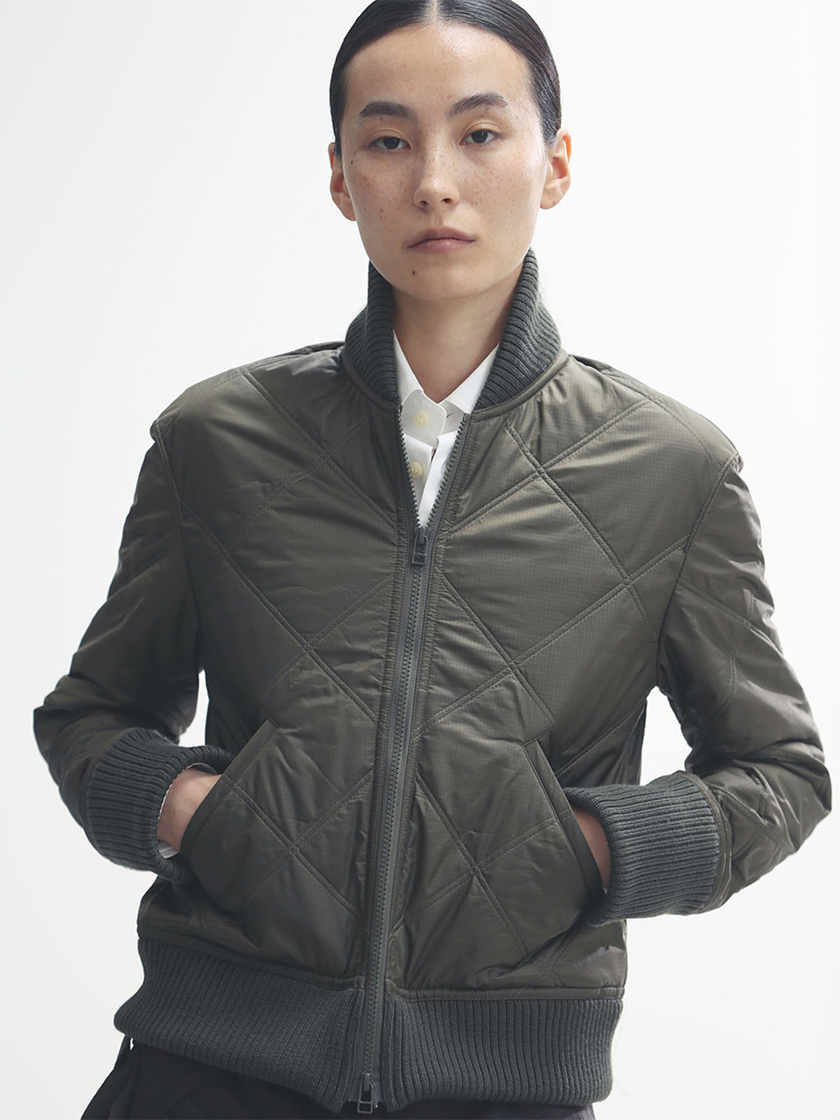 ZIP UP BLOUSON QUILTING