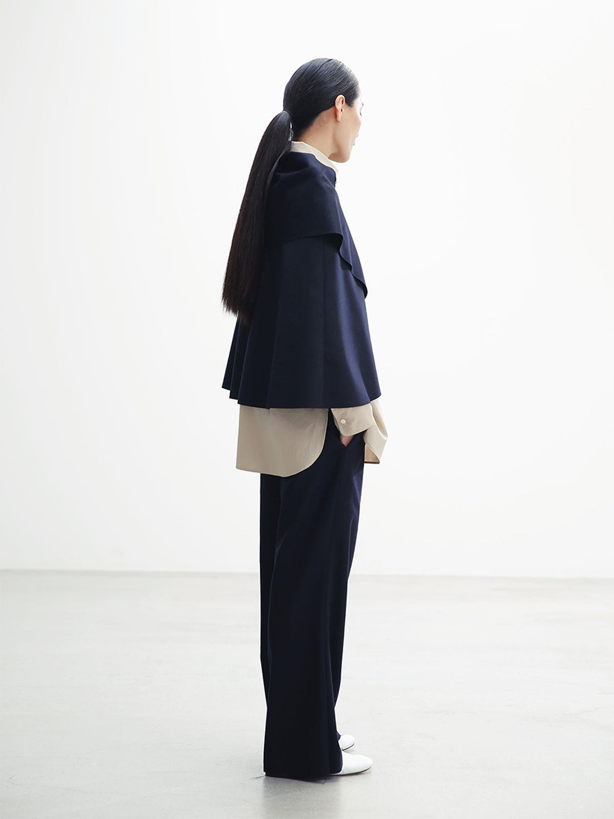 J.BRADLEY NARROW ROUND COLLAR SHIRT