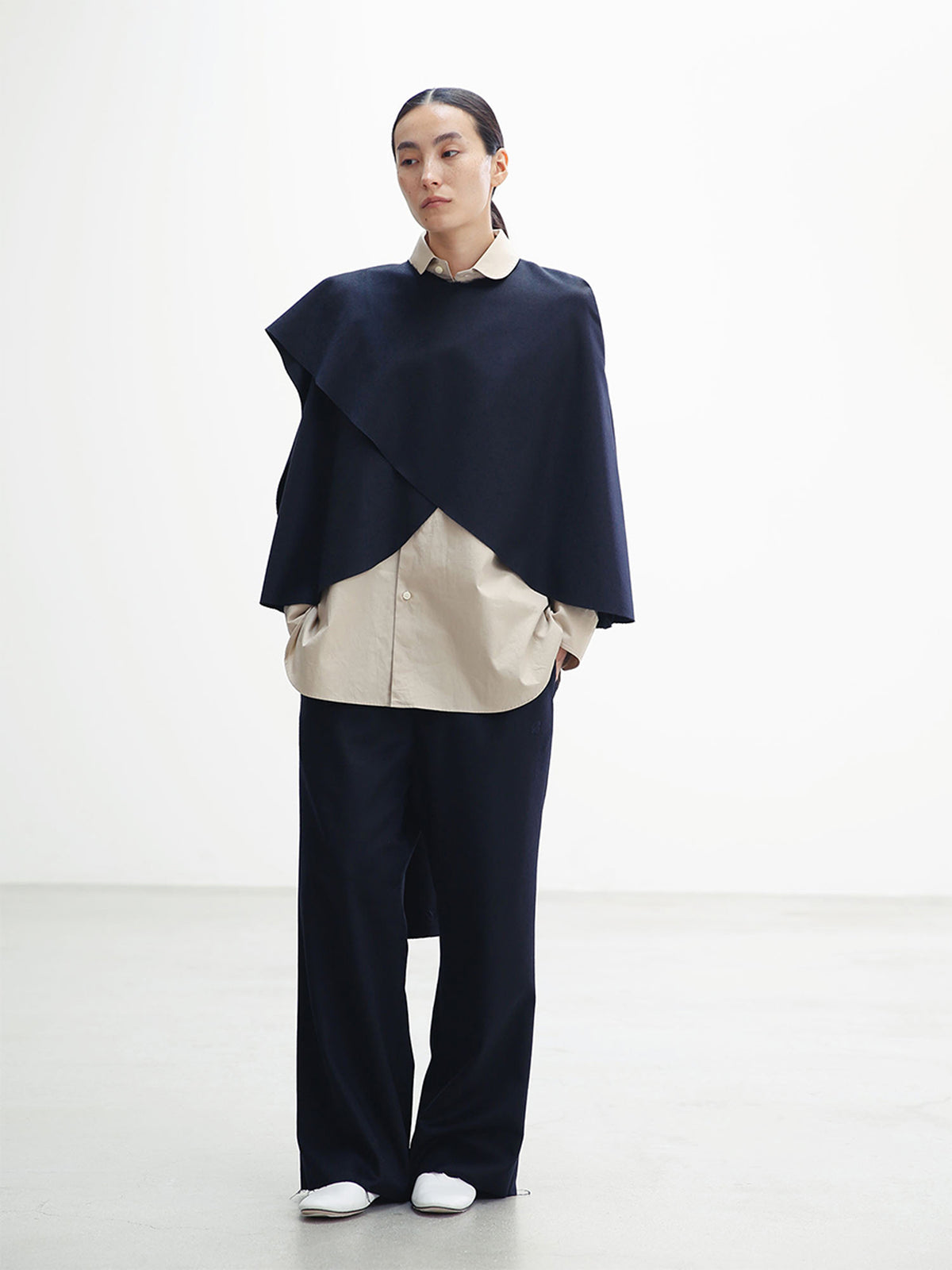 J.BRADLEY NARROW ROUND COLLAR SHIRT