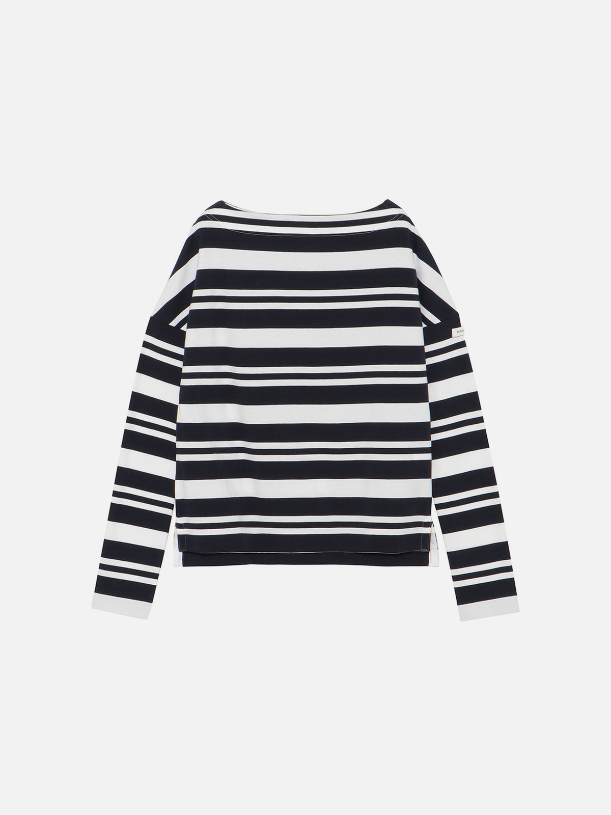 MARINE BORDER BOAT NECK L/S TEE