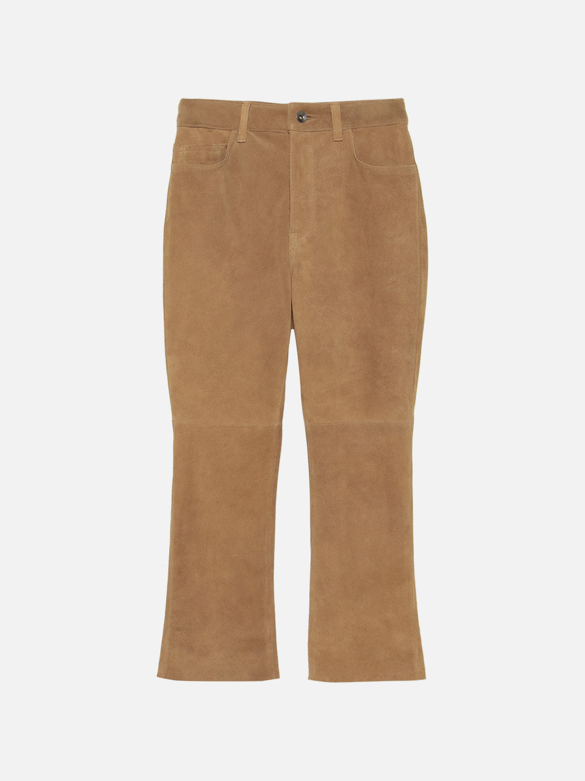 HEM CUT FLARE PT SUEDE