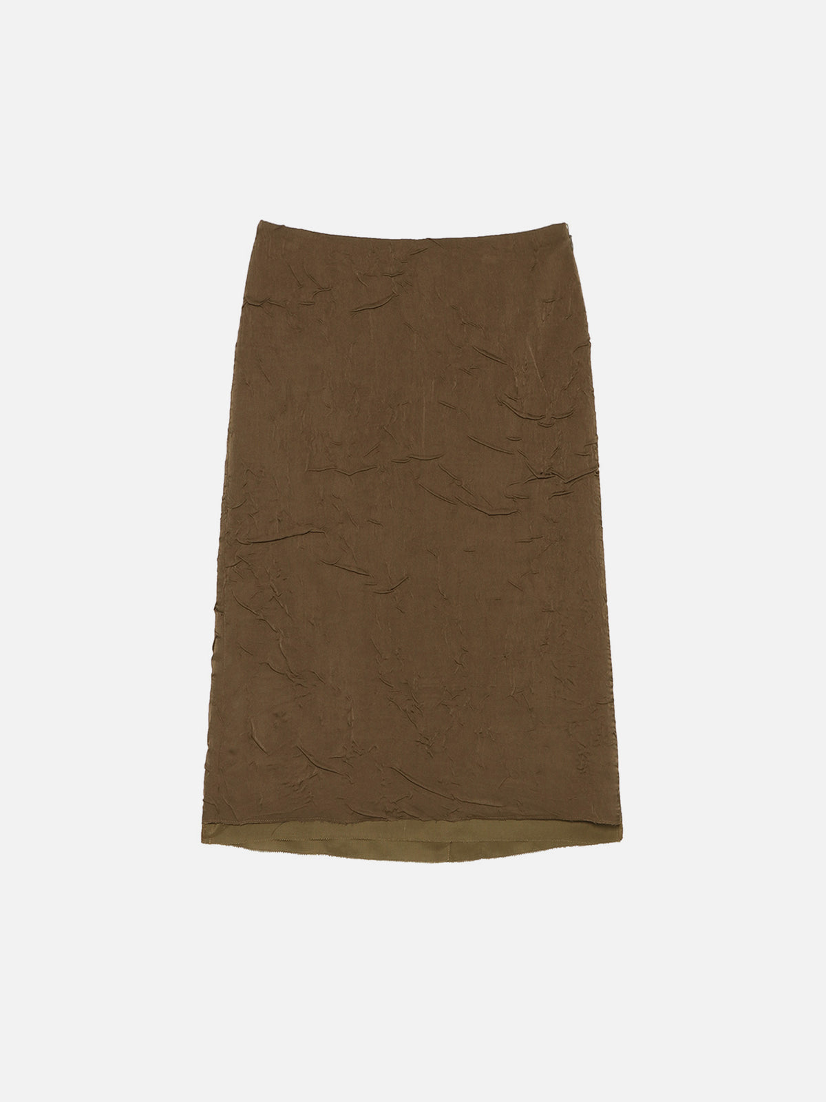 JUPE SATIN TAILLE BASSE