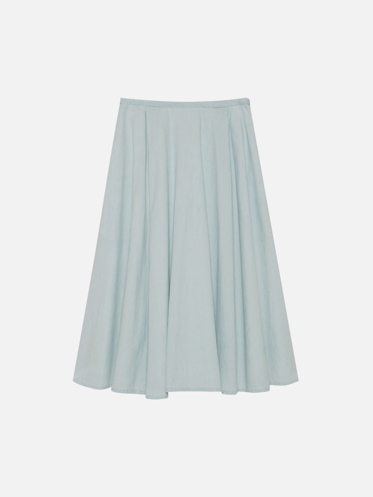 JUPE MI-LONGUE BOUFFANTE EN CHAMBRAY (VW)