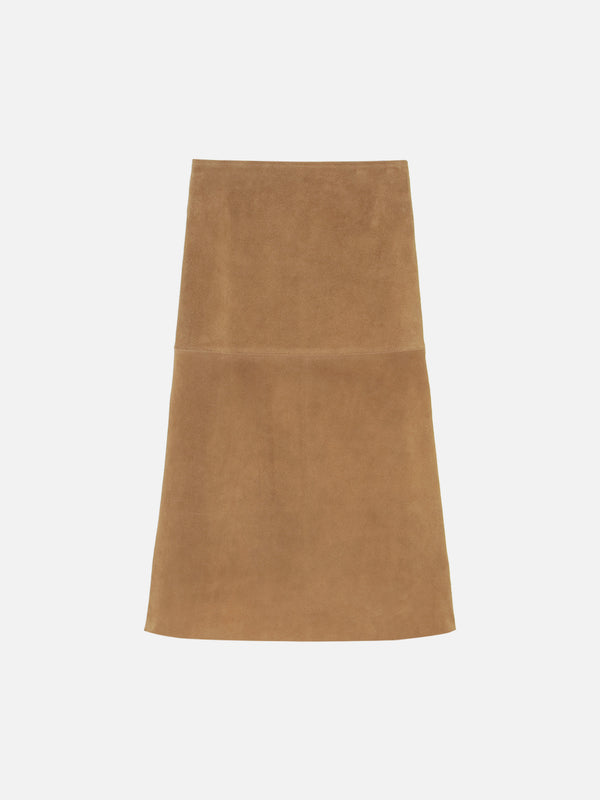 MI-MOLLET SKIRT SUEDE