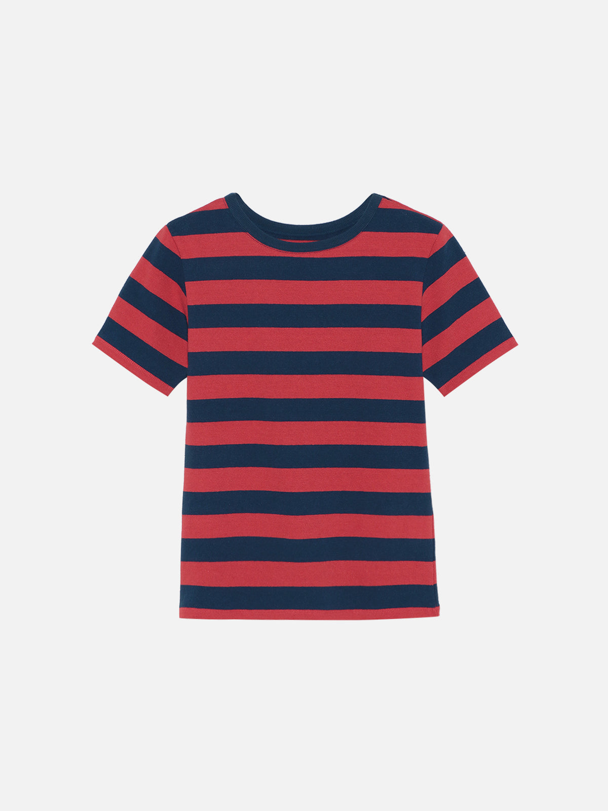 CREW NECK TEE COTTON BORDER