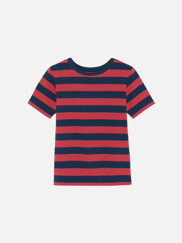 CREW NECK TEE COTTON BORDER
