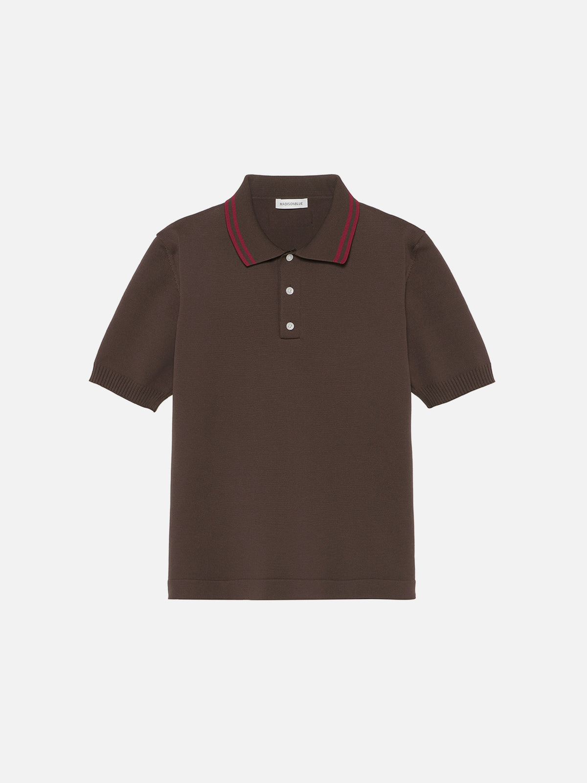 DOUBLE STRIPE COLLAR POLO KNIT
