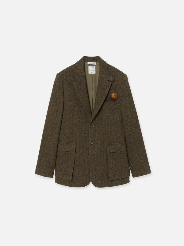 HUNTING JACKET HERRINGBONE MENS