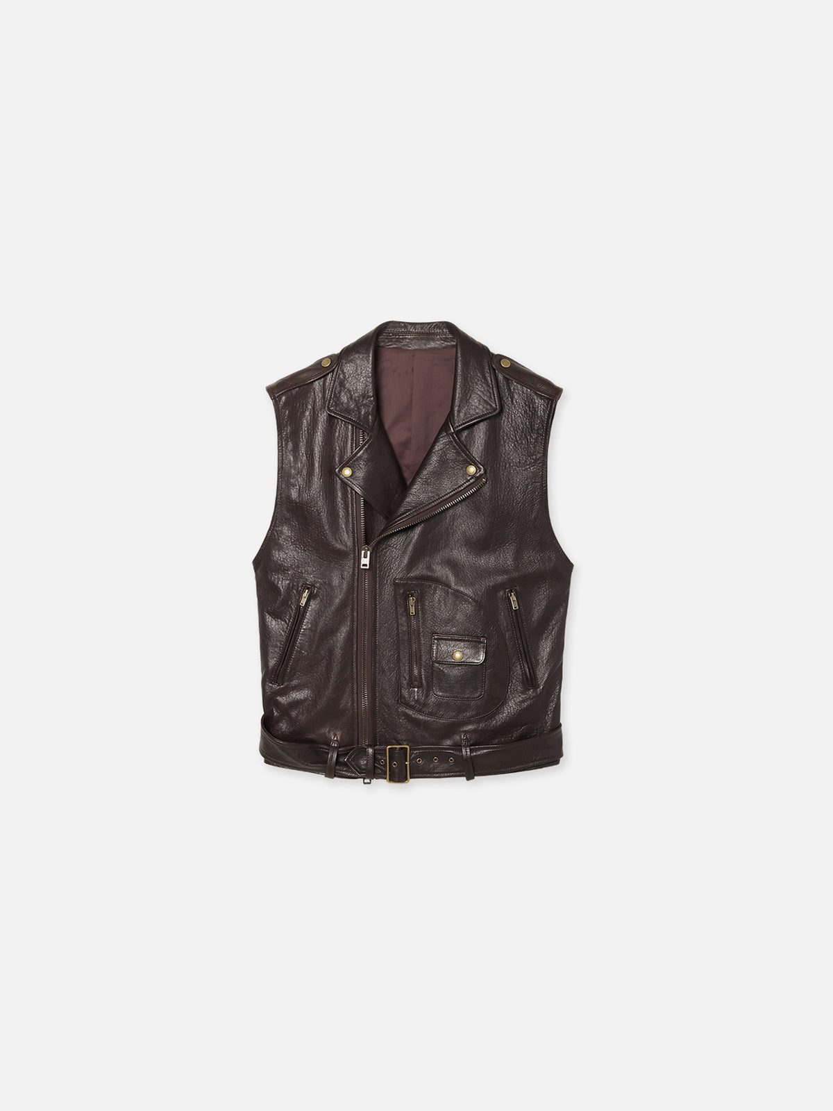 RIDERS VEST LEATHER MENS