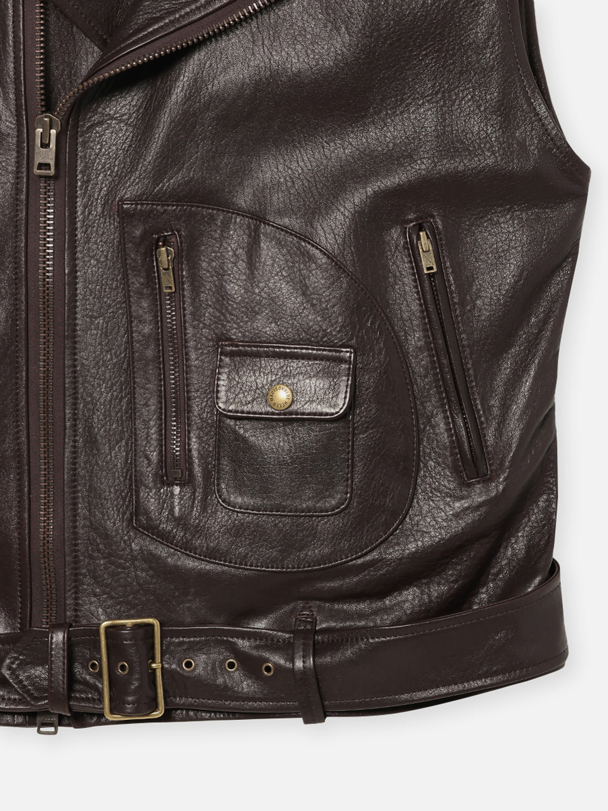 RIDERS VEST LEATHER MENS