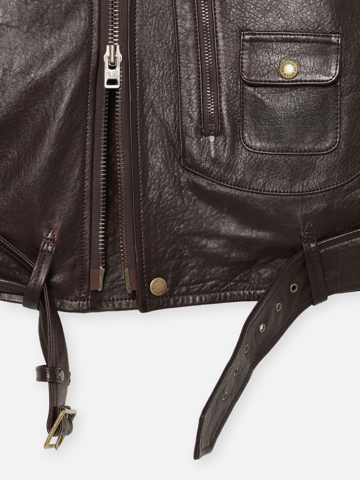RIDERS VEST LEATHER MENS
