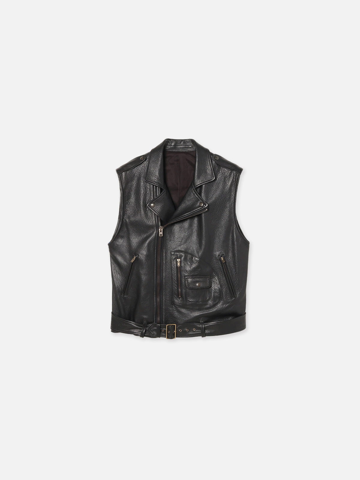 RIDERS VEST LEATHER MENS