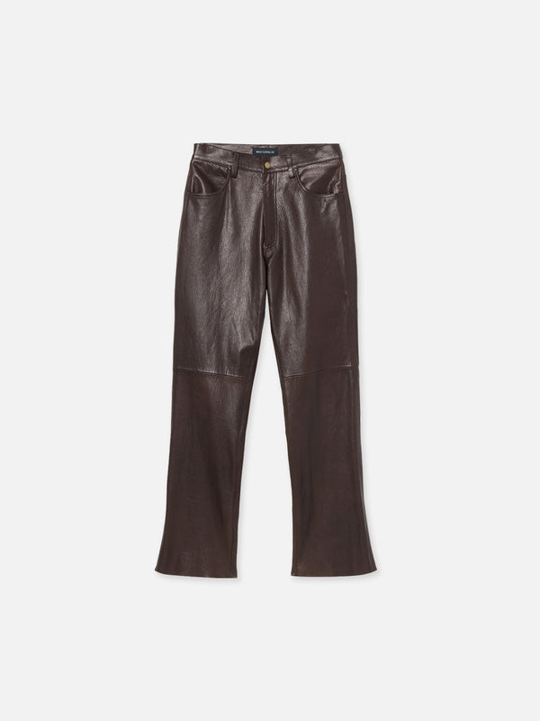 STRAIGHT LEATHER PANTS MEN'S
