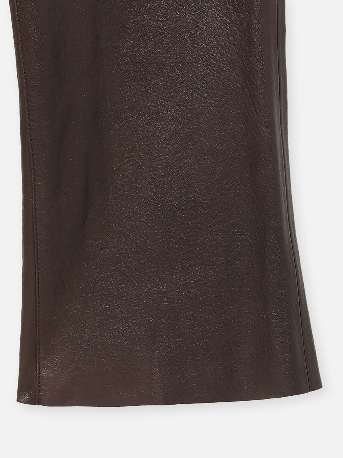 PANTALON DROIT EN CUIR HOMME