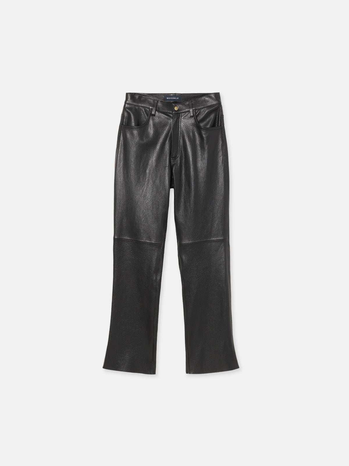 PANTALON DROIT EN CUIR HOMME
