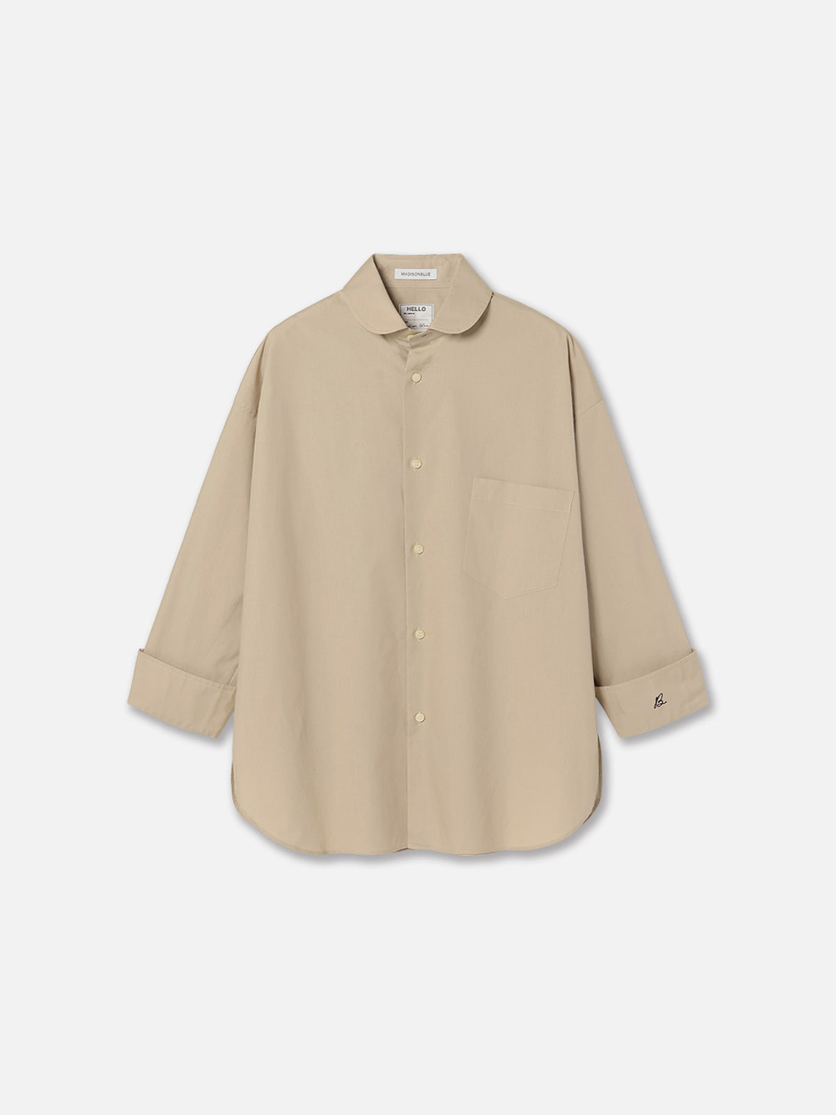 J.BRADLEY NARROW ROUND COLLAR SHIRT