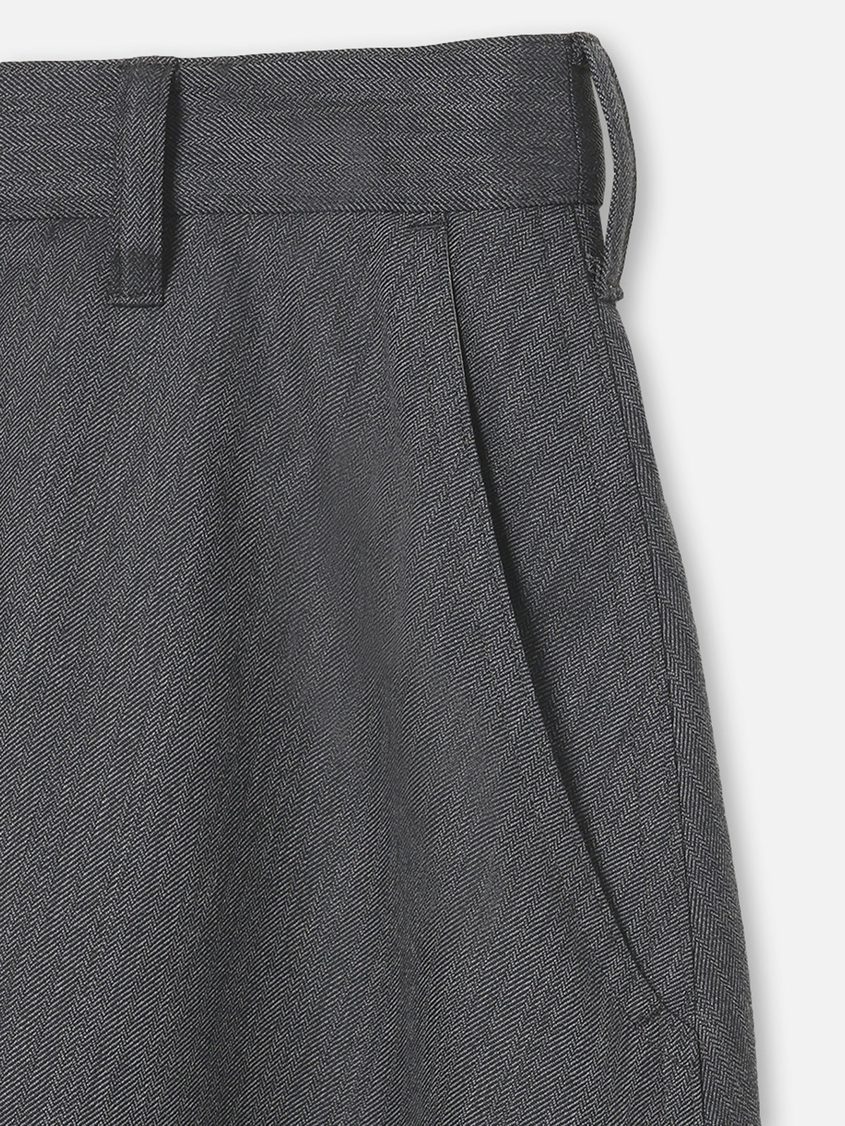 DRESS FLARE SKIRT HERRINGBONE