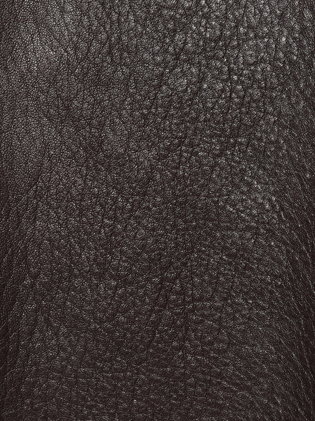 A-LINE LEATHER SKIRT