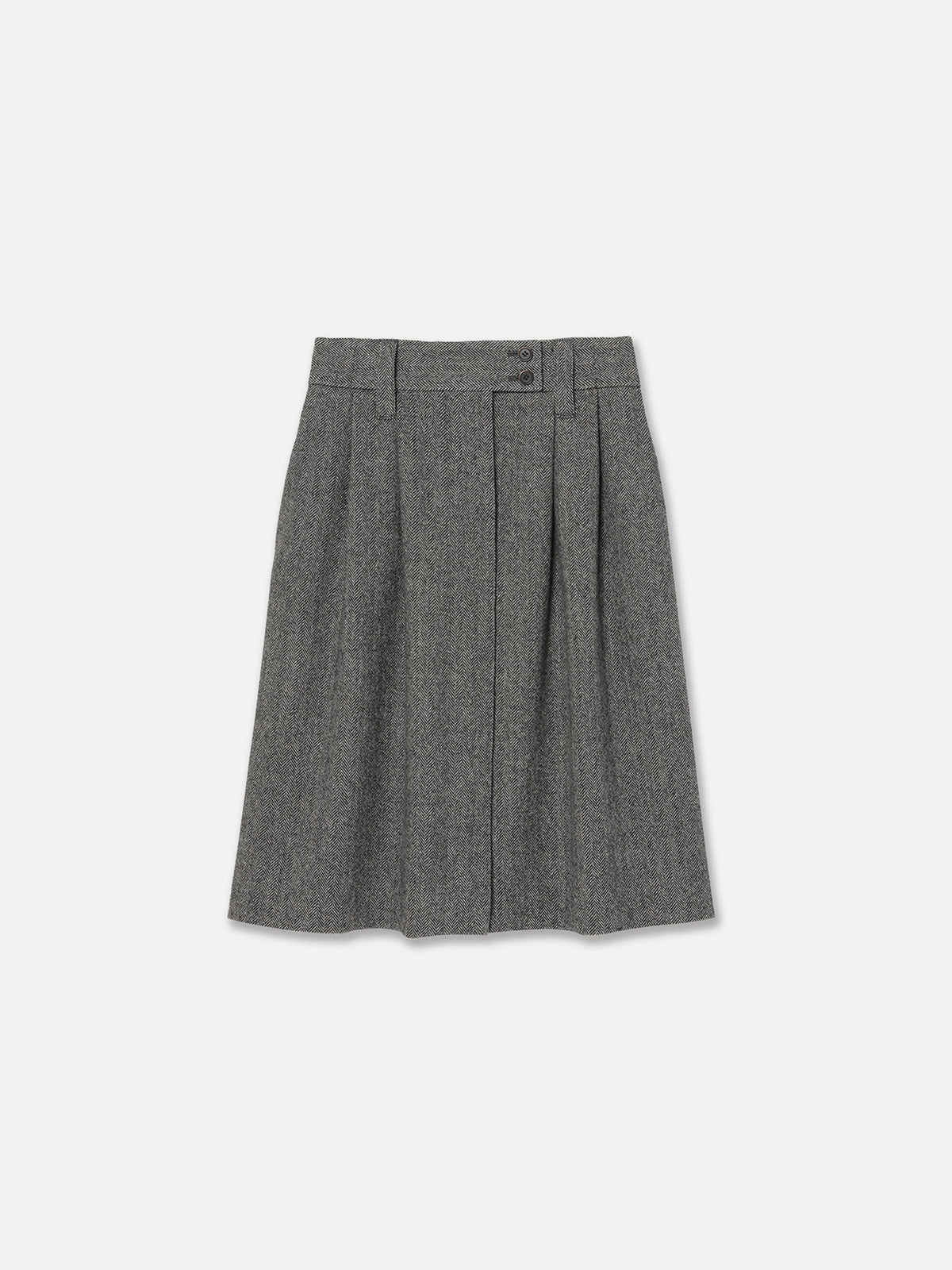 SLACKS REMAKE MIDDLE SK HERRINGBONE