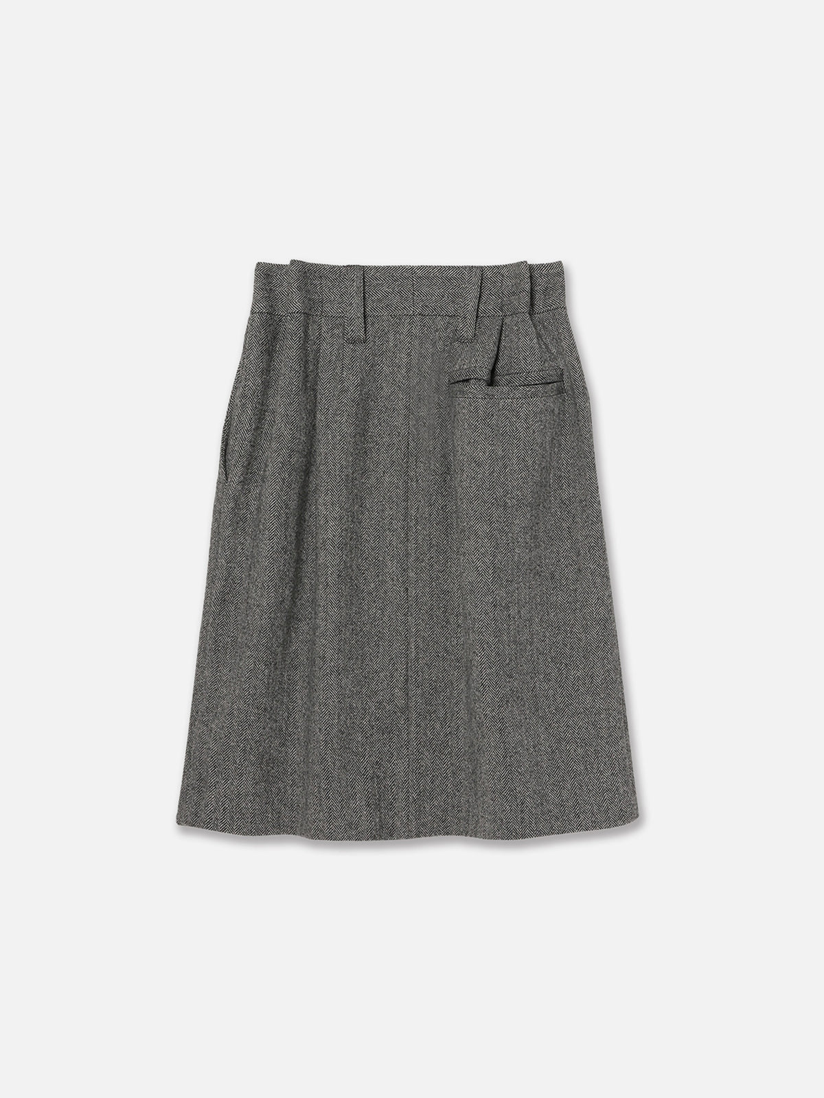 SLACKS REMAKE MIDDLE SK HERRINGBONE