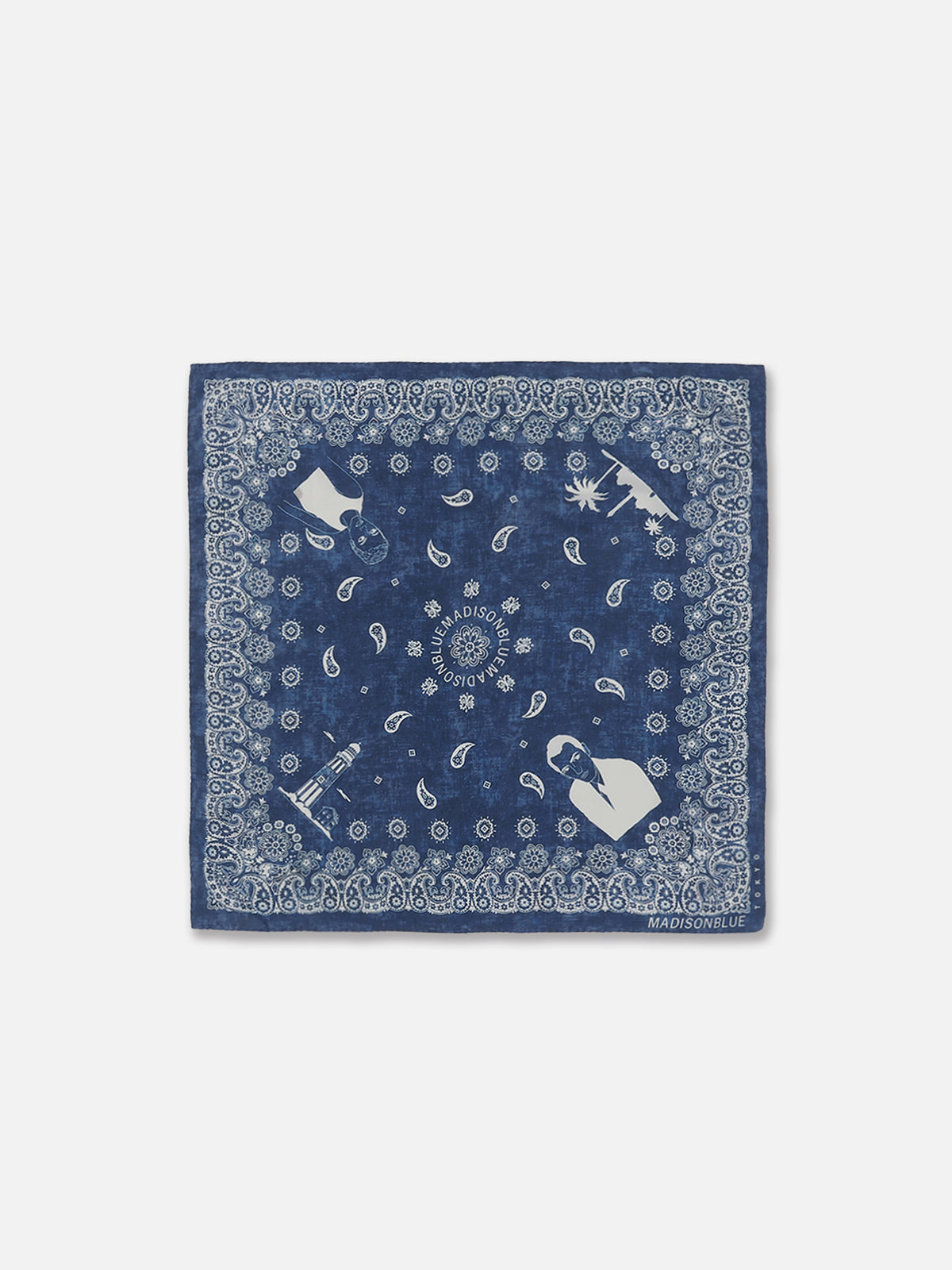 GRAPHIC PAISLEY SCARF LARGE