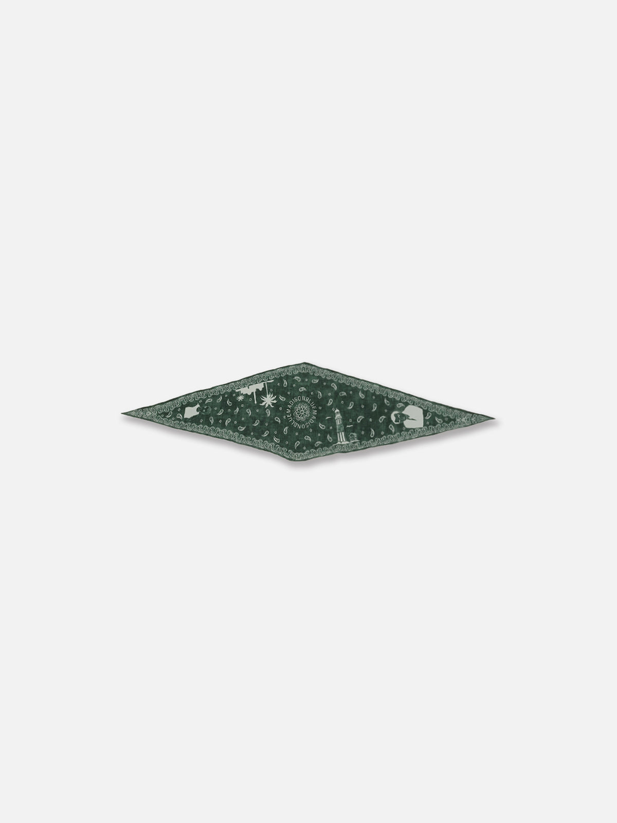 GRAPHIC PAISLEY DIAMOND SCARF