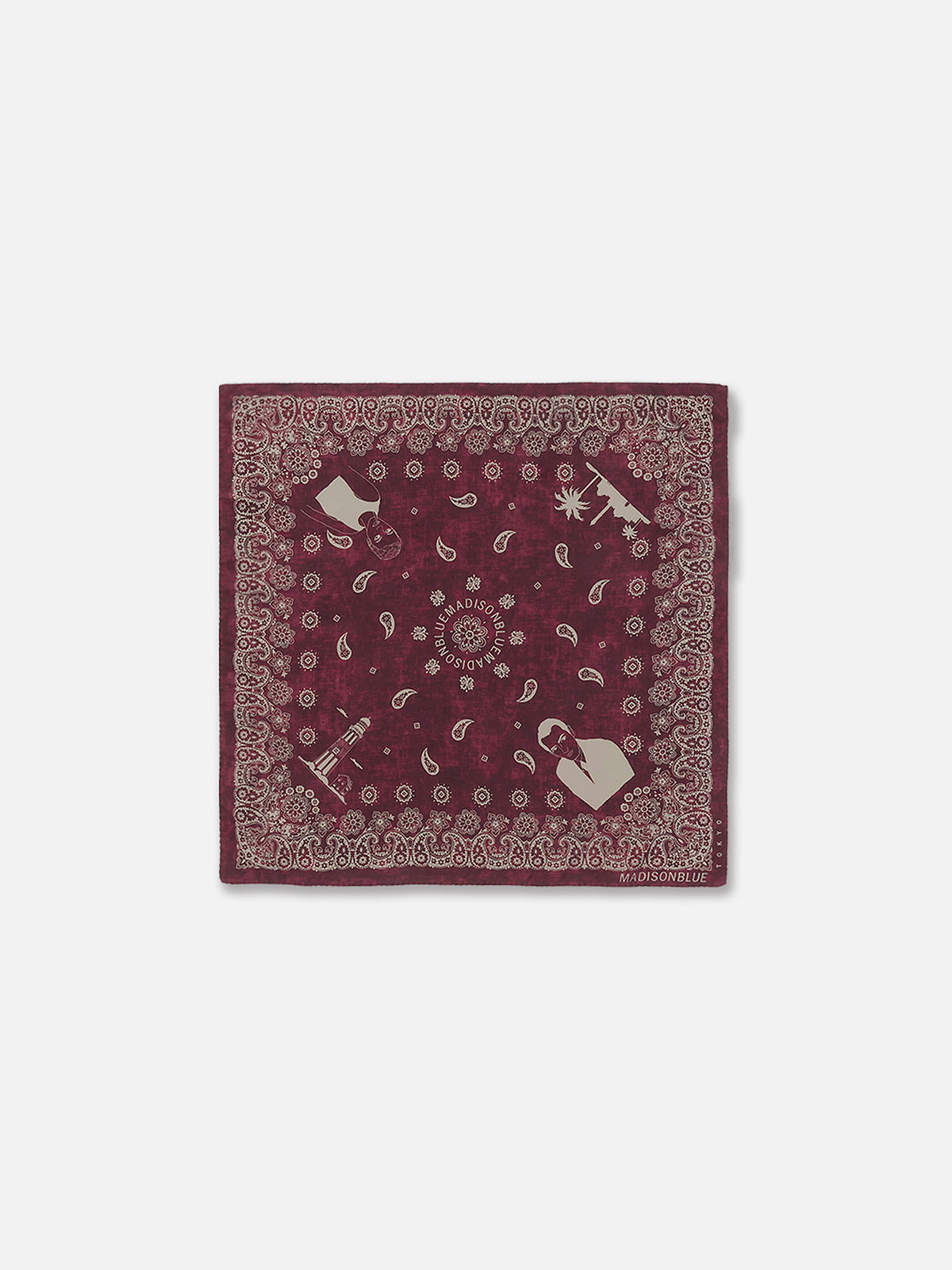 GRAPHIC PAISLEY SCARF MEDIUM