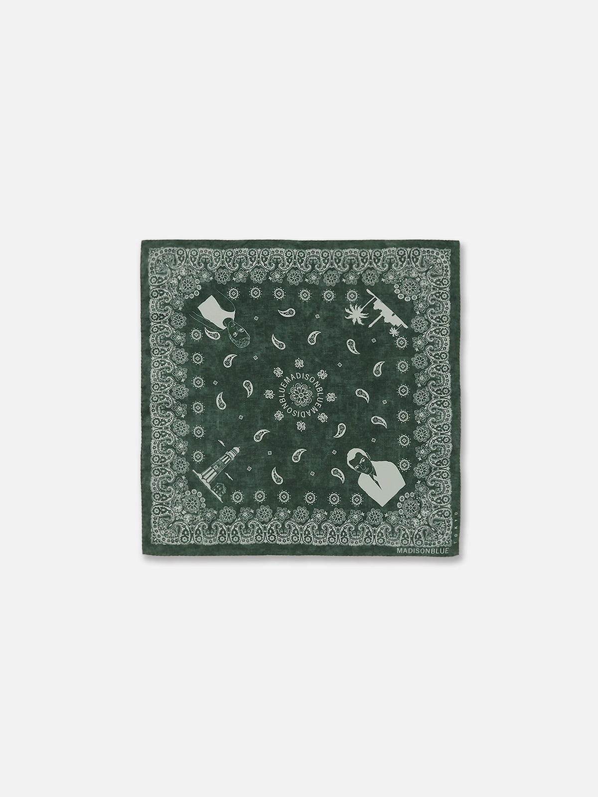 GRAPHIC PAISLEY SCARF MEDIUM