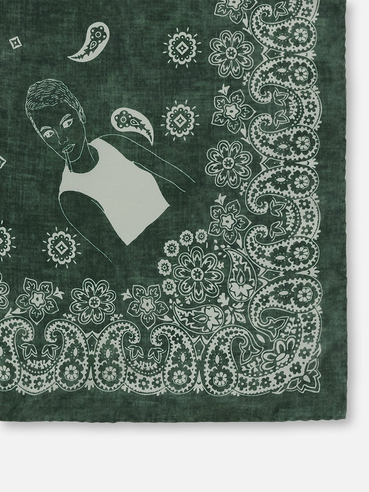 GRAPHIC PAISLEY SCARF MEDIUM