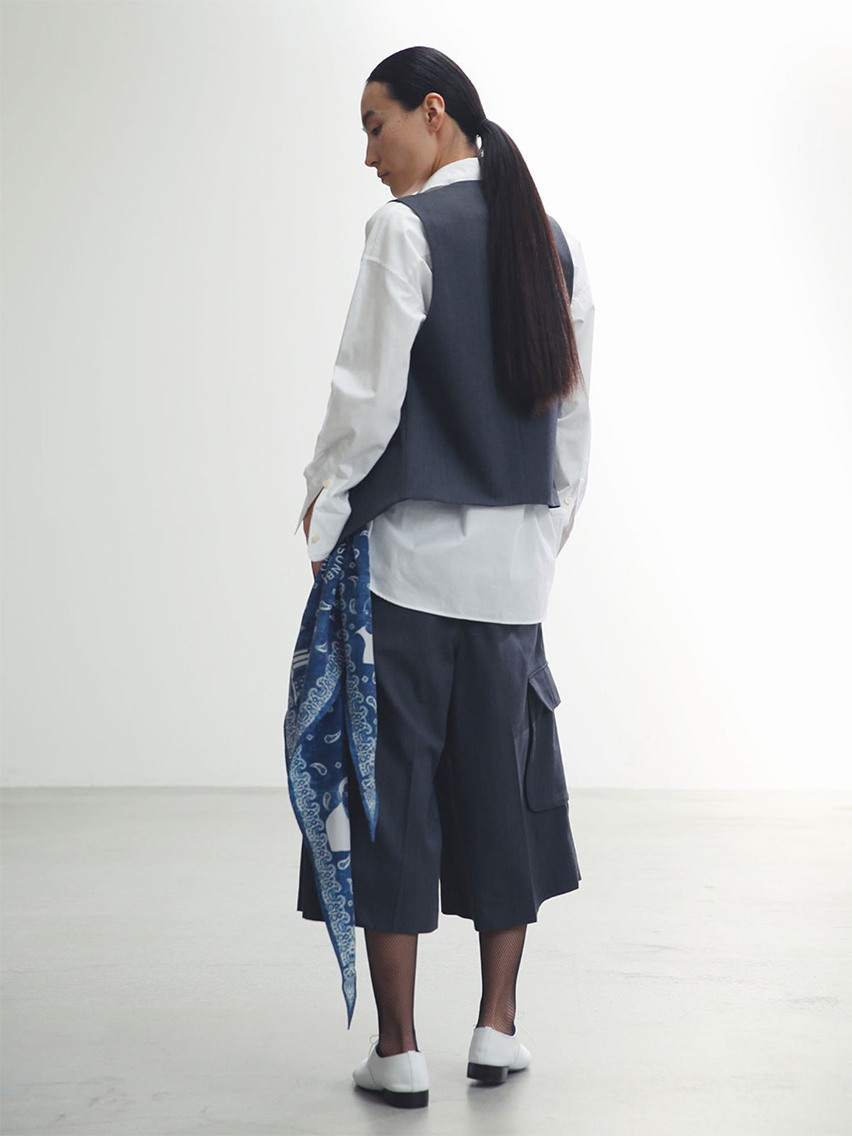 J.BRADLEY NARROW ROUND COLLAR SHIRT
