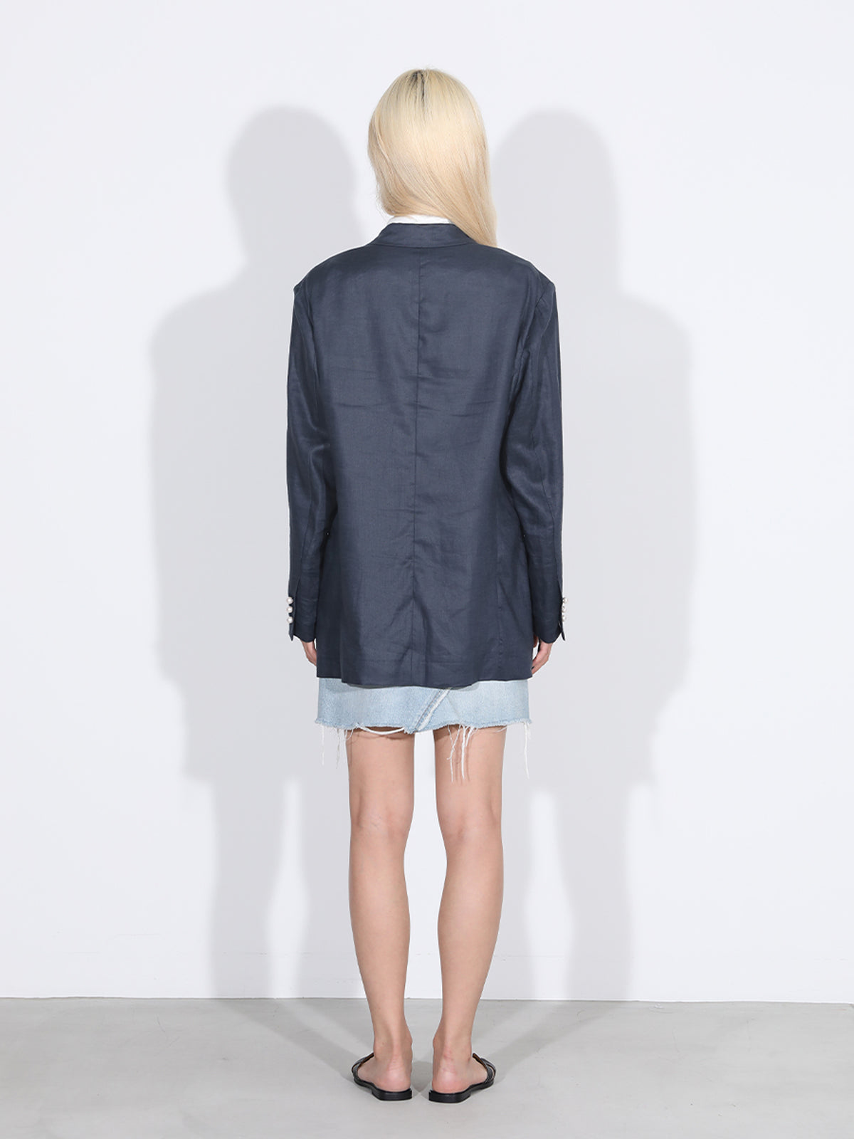 UNLINED BLEECKER W6B BLAZER LINEN MNS
